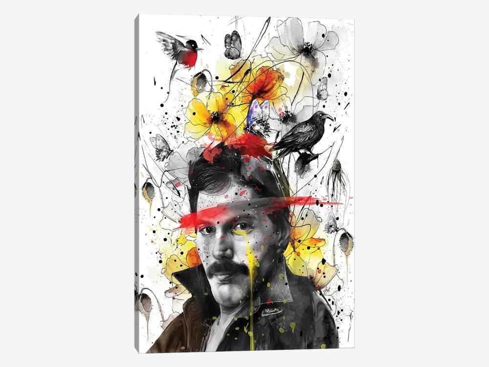 Freddie - Queen by Jon Santus 1-piece Canvas Art Print