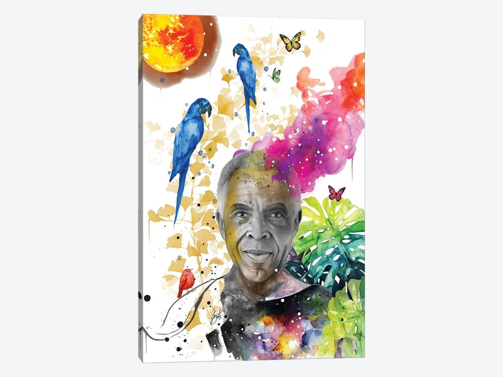 Gilberto Gil by Jon Santus 1-piece Art Print