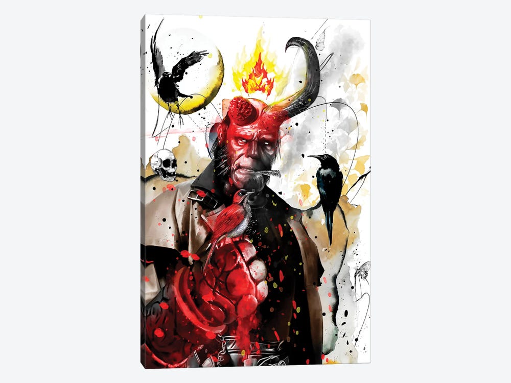 Hellboy by Jon Santus 1-piece Canvas Print