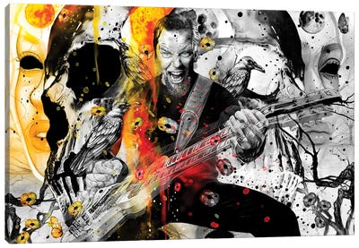 James - Metallica Canvas Art Print - Heavy Metal