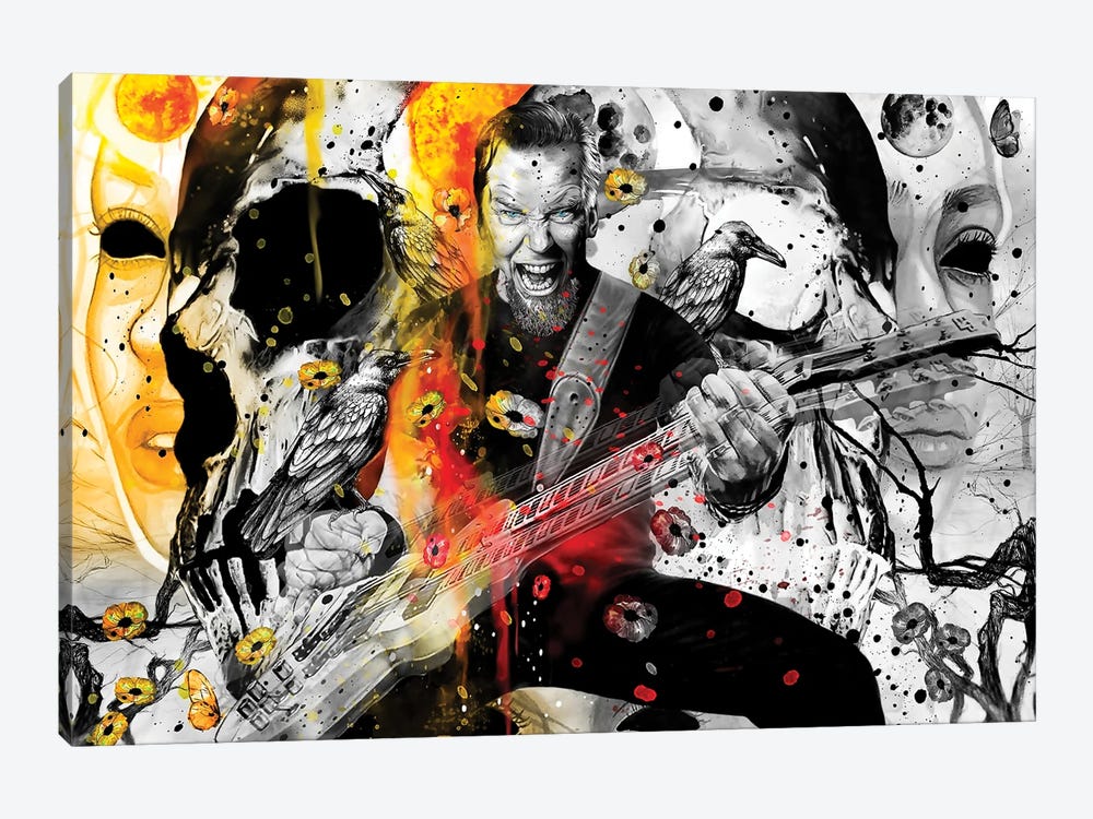 James - Metallica by Jon Santus 1-piece Canvas Print