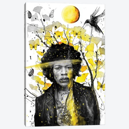 Jimi Hendrix Canvas Print #JOU28} by Jon Santus Canvas Art Print