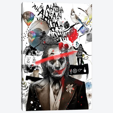 Joker Canvas Print #JOU30} by Jon Santus Canvas Art