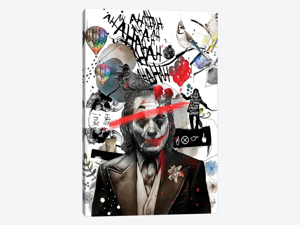 Joker by Jon Santus 1-piece Canvas Artwork