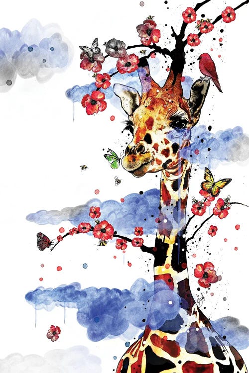 Celestial Giraffe - Lucid Dreams Series by Jon Santus wall art