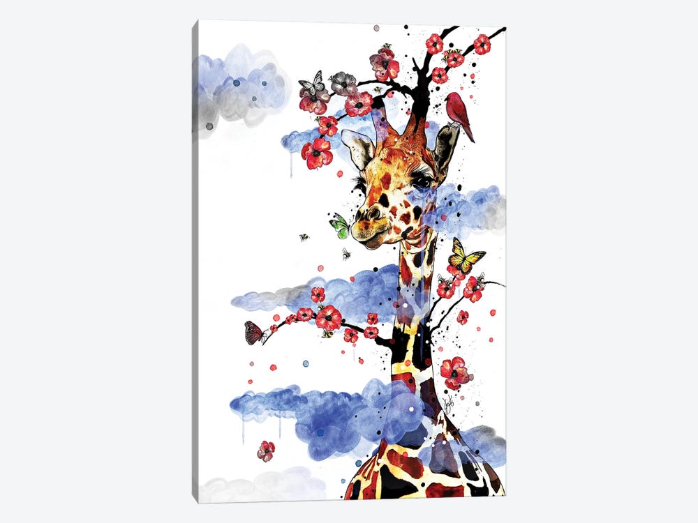 Celestial Giraffe - Lucid Dreams Series by Jon Santus 1-piece Canvas Artwork