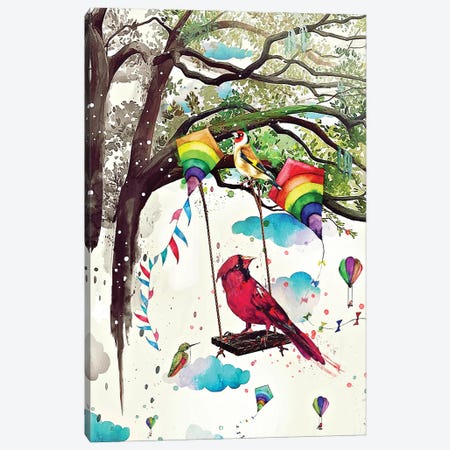 Childhood Of Birds - Lucid Dreams Series Canvas Print #JOU47} by Jon Santus Canvas Artwork