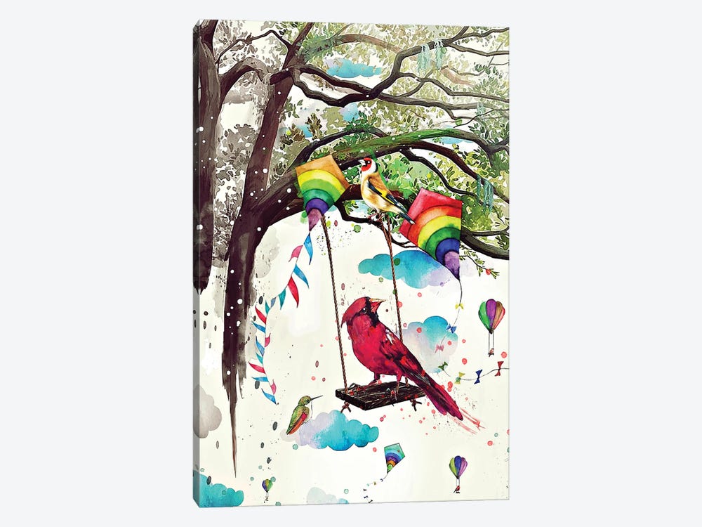 Childhood Of Birds - Lucid Dreams Series by Jon Santus 1-piece Canvas Artwork