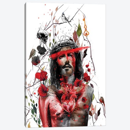 Jesus Christ Canvas Print #JOU53} by Jon Santus Canvas Wall Art