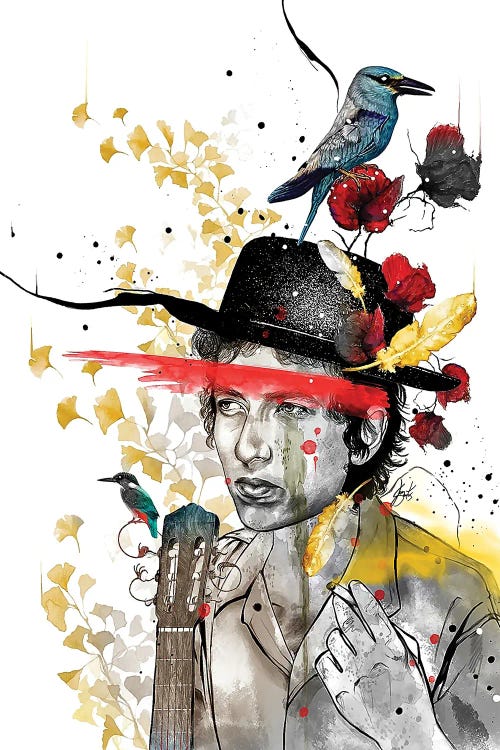 Bob Dylan by Jon Santus wall art