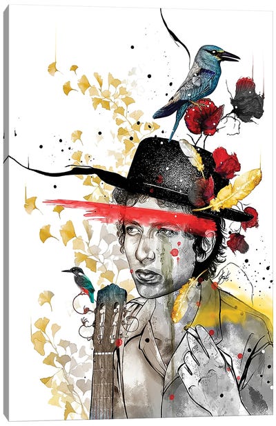 Bob Dylan Canvas Art Print - Bob Dylan