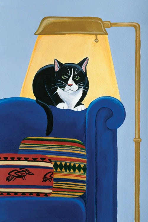 Catmandu Keeping Warm by Jan Panico wall art