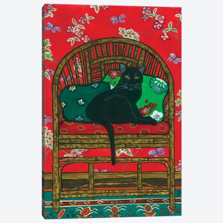 Oriental Chair Canvas Print #JPA39} by Jan Panico Canvas Art Print