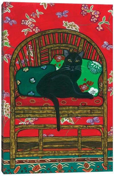 Oriental Chair Canvas Art Print - Jan Panico