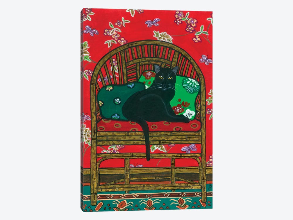 Oriental Chair by Jan Panico 1-piece Canvas Artwork