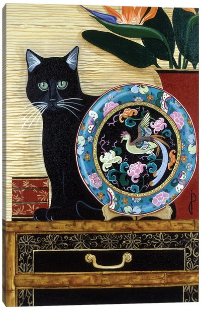 Oriental Plate Canvas Art Print
