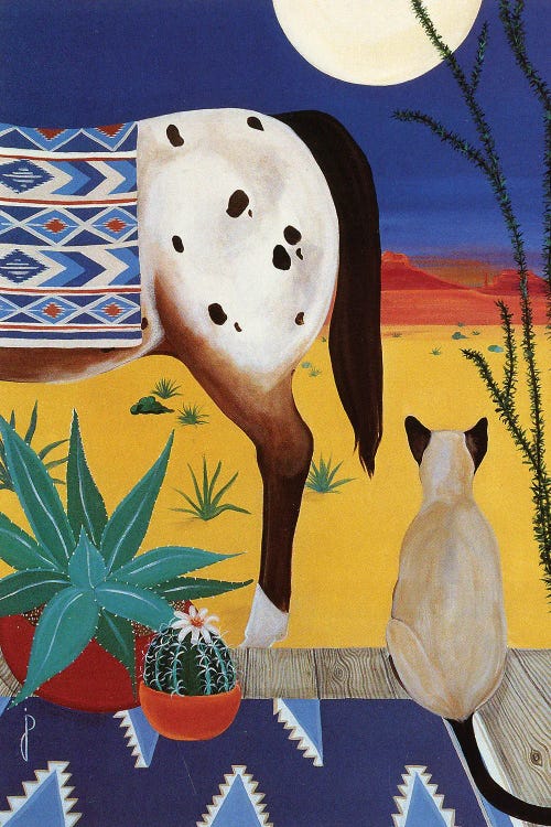 Thoughts On A Desert Moon by Jan Panico wall art