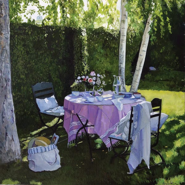 Ombres et Lumières: The Pink Tablecloth by Jean Paul Courchia