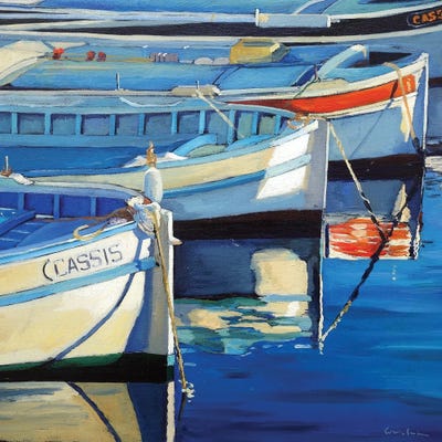 Barques À Cassis by Jean Paul Courchia framed wall art