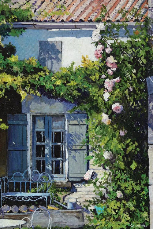 The Grey Shutters by Jean Paul Courchia wall art