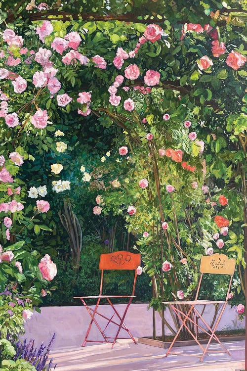 La Tonnelle Aux Roses by Jean Paul Courchia wall art