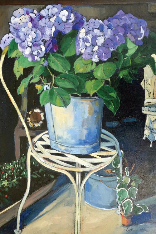 Hydrangea On The Chair