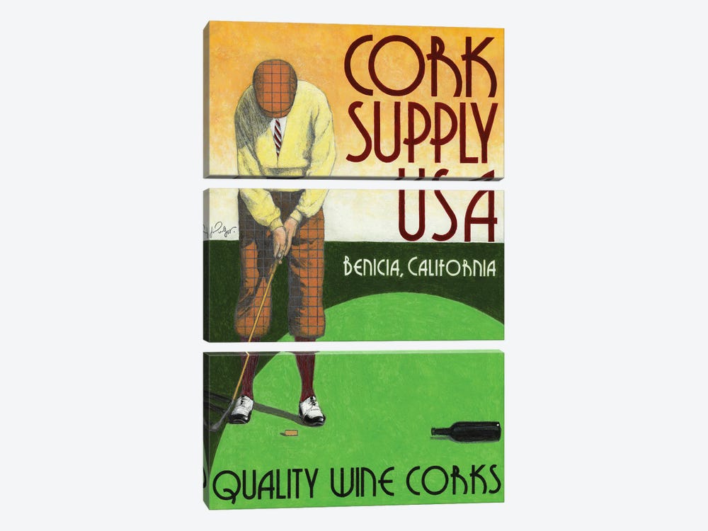 Cork Supply Vintage Advertisement 3-piece Canvas Wall Art