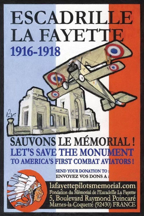 Escadrille De Lafayette by Jean-Pierre Got wall art