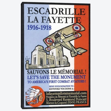 Escadrille De Lafayette Canvas Print #JPG5} by Jean-Pierre Got Canvas Print