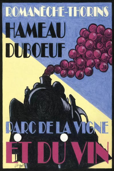 Vintage Kitchen Posters: Hameau Duboeuf Viticulture Theme Park Vintage Advertisement by Jean-Pierre Got