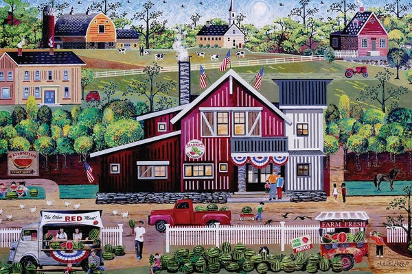 American Décor: Watermelon Farm by Julie Pace Hoff