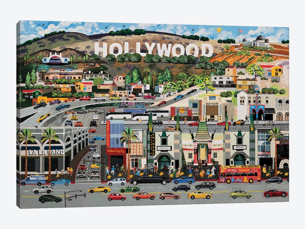 Hollywood California by Julie Pace Hoff 1-piece Art Print