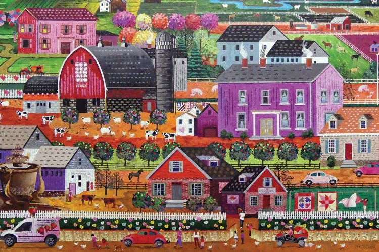 Valentines Farm by Julie Pace Hoff wall art