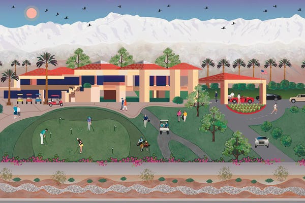 Julie Pace Hoff: Golfer's Paradise I by Julie Pace Hoff