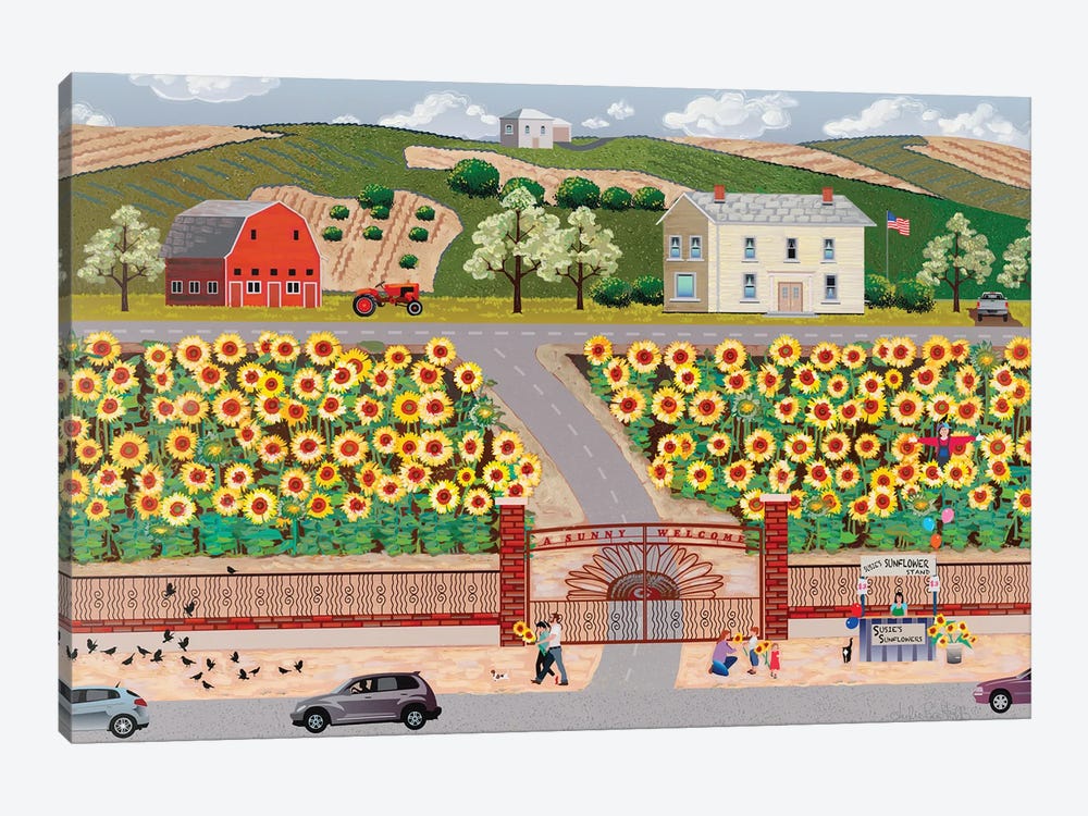 Sunflower Farm by Julie Pace Hoff 1-piece Canvas Artwork