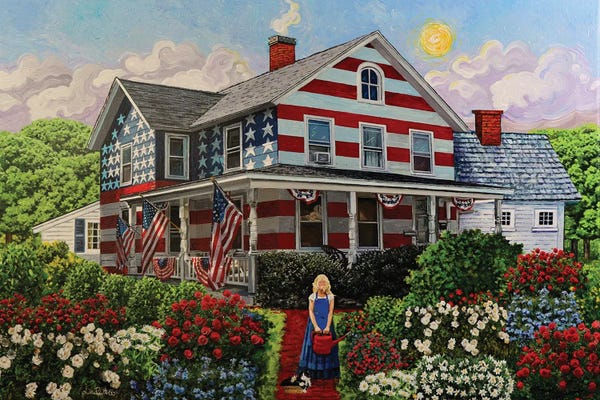 American Décor: Home Is Where The Flag Is by Julie Pace Hoff
