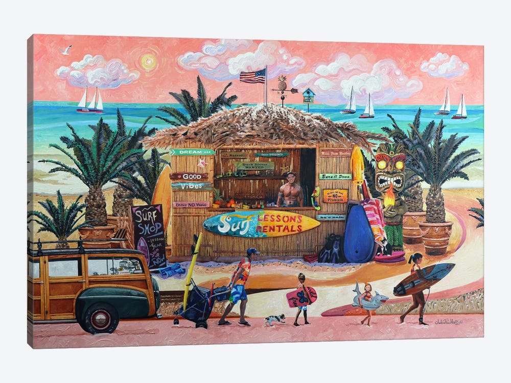 Seaside Surf Shop by Julie Pace Hoff 1-piece Canvas Print