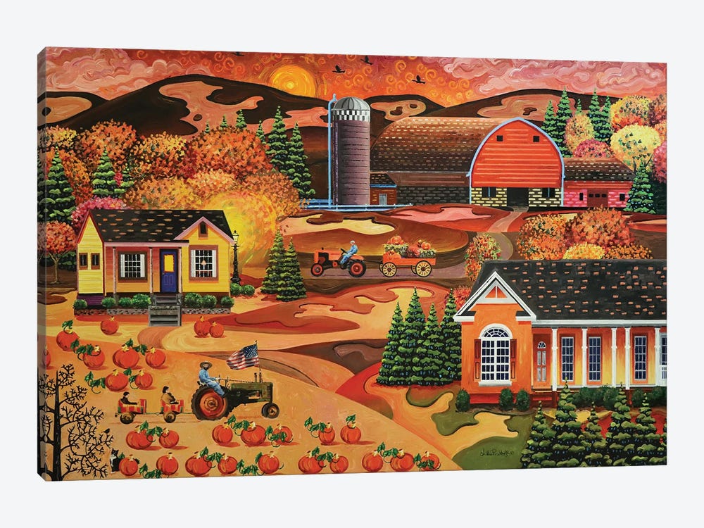 Autumn American Farm by Julie Pace Hoff 1-piece Art Print
