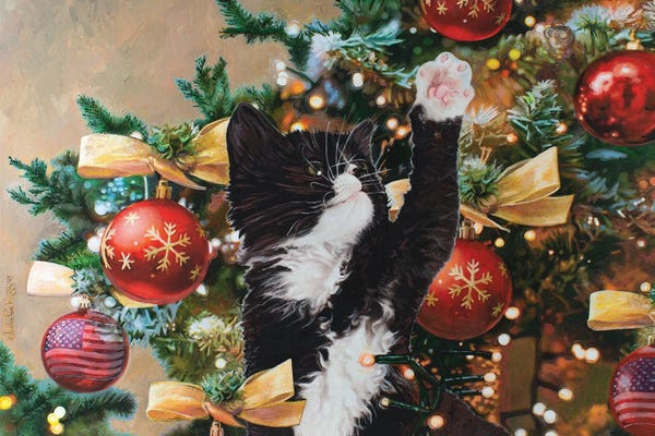 Christmas Animals: There Once Was A Kitten In A Christmas Tree by Julie Pace Hoff