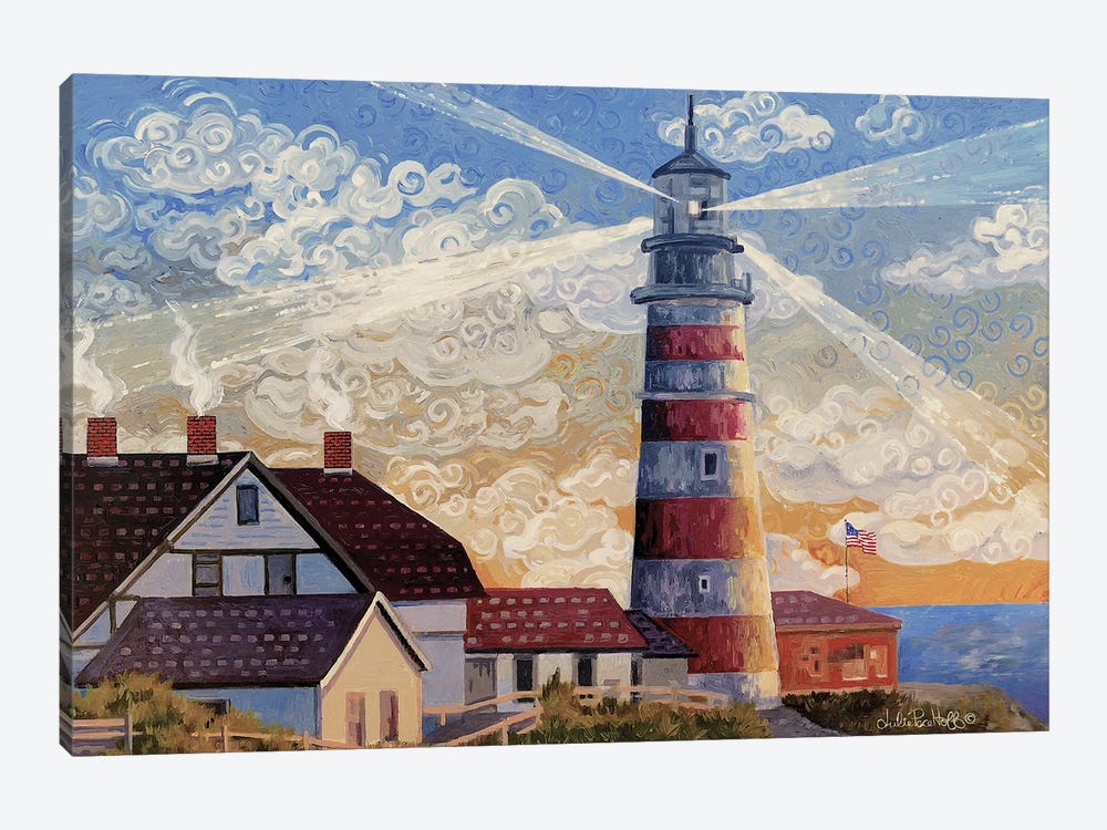 Searching Lighthouse by Julie Pace Hoff 1-piece Canvas Artwork