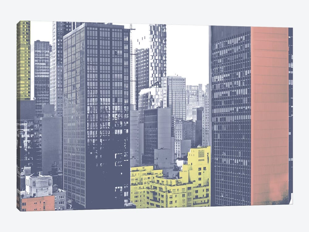 Pastel NYC II by Jeff Pica 1-piece Canvas Art