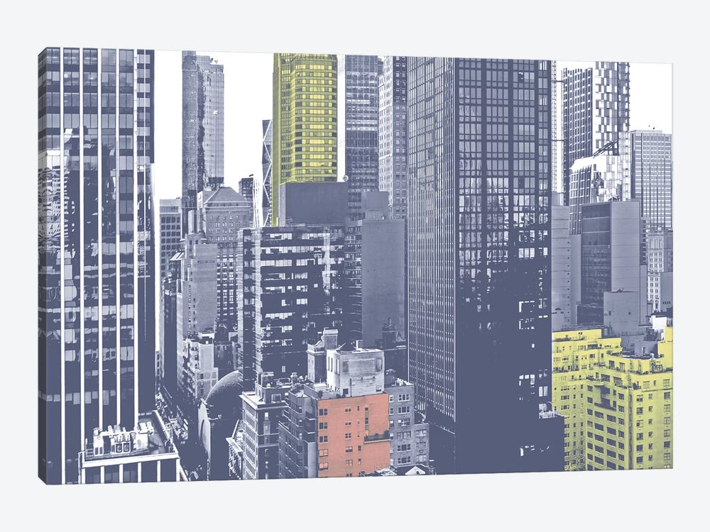 Pastel NYC III by Jeff Pica 1-piece Canvas Print
