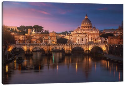 Roma I Canvas Art Print - Rome Skylines