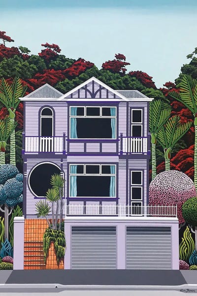 Artful Architecture: Purple House On The Bay by Lisa Jepson