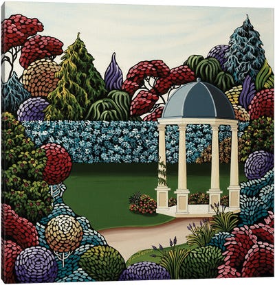 Backyard Oasis Canvas Art Print - Lisa Jepson