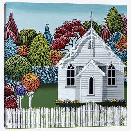 Little Church Canvas Print #JPN6} by Lisa Jepson Canvas Wall Art