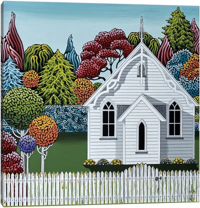 Little Church Canvas Art Print - Lisa Jepson