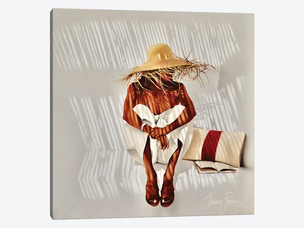 Straw Hat by Johnny Popkess 1-piece Canvas Art