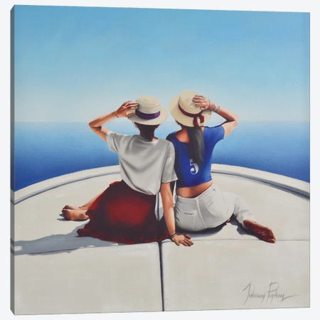 The Boat Trip Canvas Print #JPO111} by Johnny Popkess Canvas Art Print
