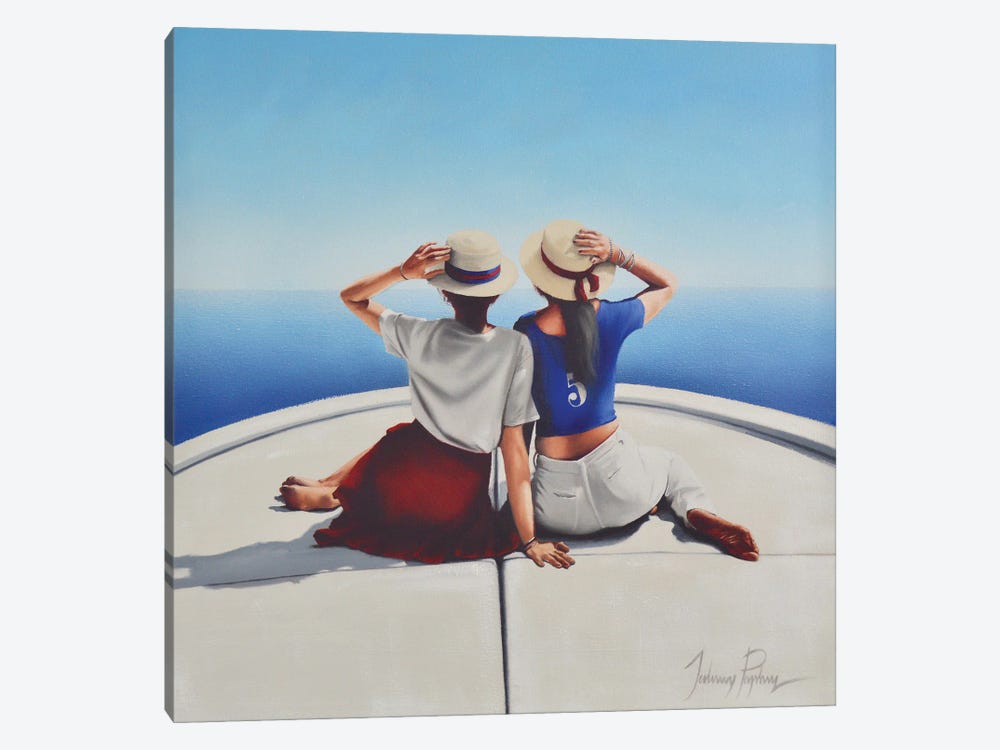 The Boat Trip by Johnny Popkess 1-piece Canvas Art